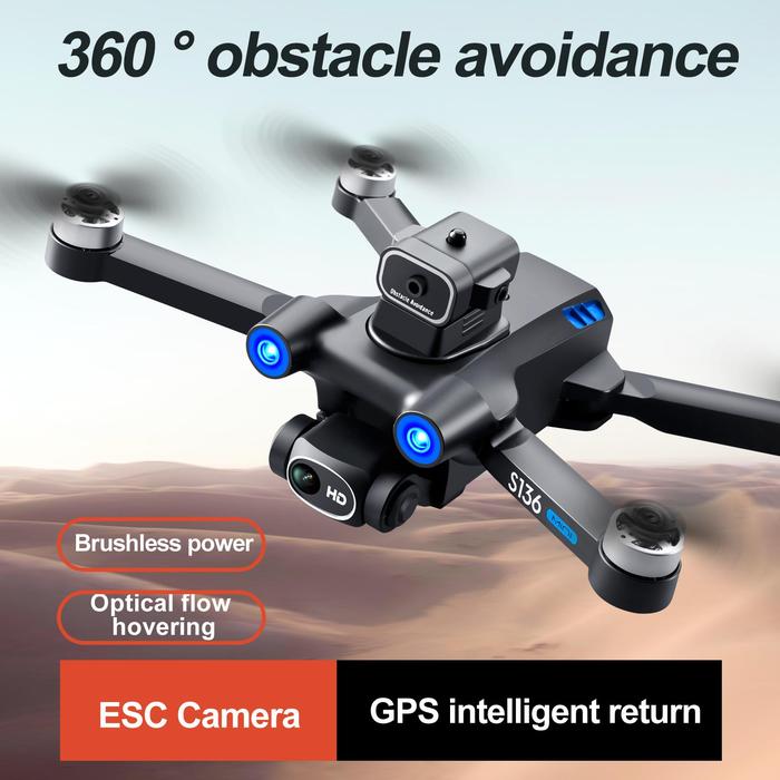 Gambar Murah S136 Gps Drone 4K Hd Dual Esc Camera Fpv Aerial Photography dari Radius Choice undefined Tokopedia