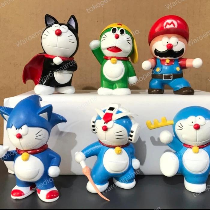 Jual Figure DORAEMON Set isi 6 - Gundam Mario Sonic - Jakarta Utara ...