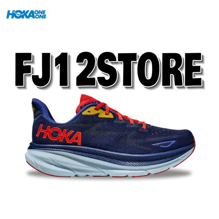 Gambar Sepatu Running Original Hoka Clifton 9 Wide Mens Bellwether Blue - BELLWETHER BLUE, 41⅓ dari FJ12Store undefined Tokopedia