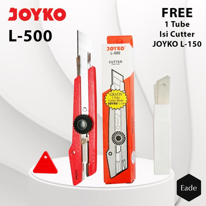 Gambar [Grosir] Cutter JOYKO Besar L-500 - Free Isi Cutter Pisau Joyko L-150 - CUTTER + REFILL dari Eade Official Store undefined Tokopedia