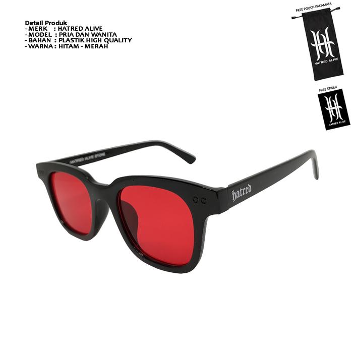 Gambar Kacamata Vincent Distro HATRED ALIVE Style Fashion Korean Vintage C9 - Merah dari HATRED ALIVE STORE undefined Tokopedia