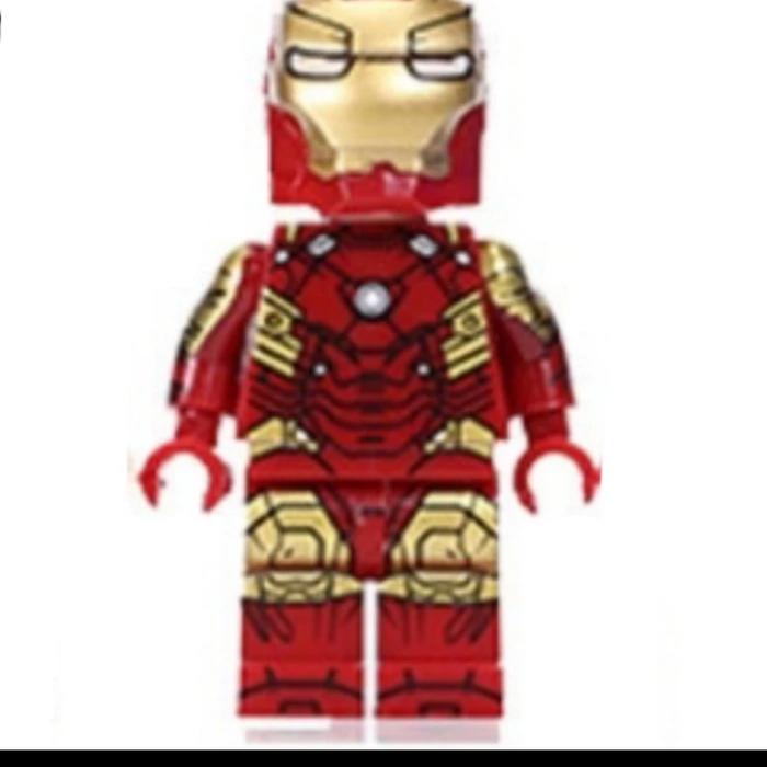 Gambar brick figure ironman neon tech tony end game - ironman mk 4 dari telekpedia2 undefined Tokopedia