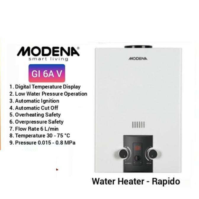 Gambar MODENA GI6AV Gas instan PEMANAS dari Semeru Elektronik Solo undefined Tokopedia