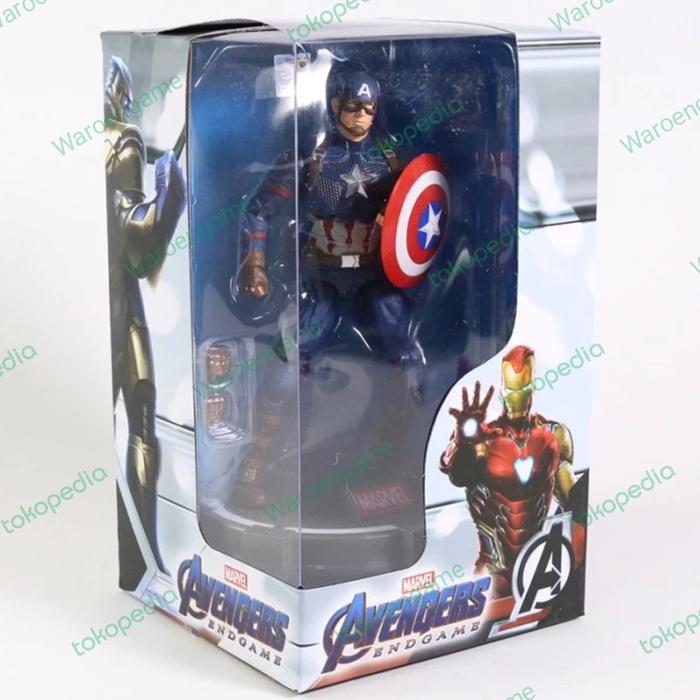 Gambar ZD Toys Marvel Captain America End Game + ZDToys Stand Base With Led dari waroengame M2SQ undefined Tokopedia