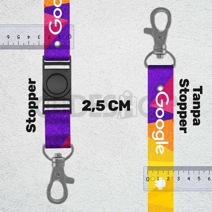 Gambar CETAK LANYARD CUSTOM PRINT 2 SISI | PRINTING TALI ID CARD - 2.5 cm dari CODESHOP SURABAYA TIMUR undefined Tokopedia