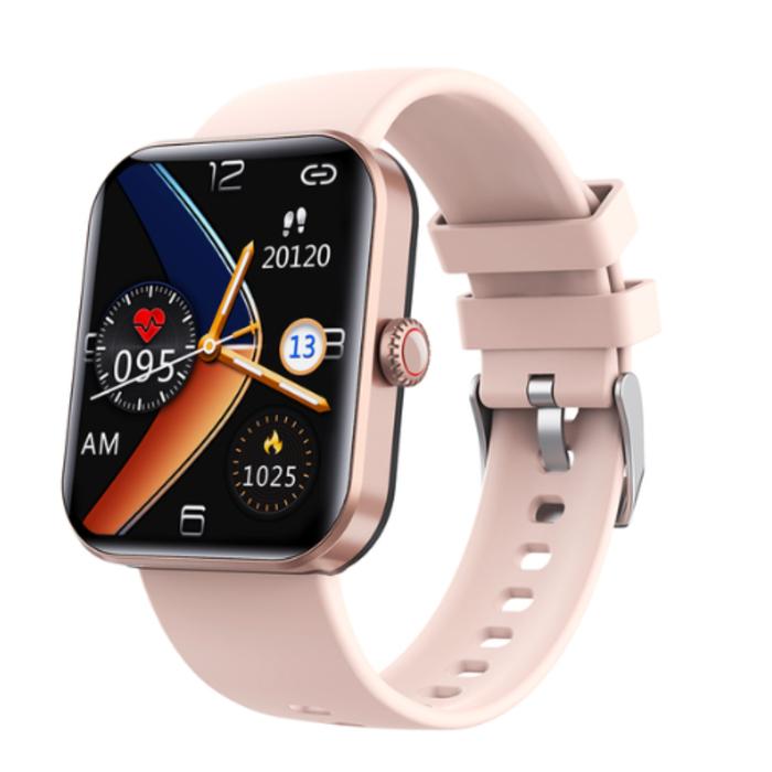 Gambar Smart Watch Layar  1,9 "  bisa ukur gula darah & detak jantung 24 jam - Merah Muda dari YASUKU TOKOPEDIA undefined Tokopedia