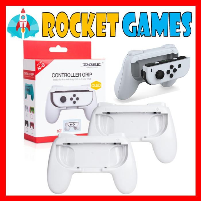 Gambar Dobe Controller Grip Nintendo Switch Oled TNS-851B - WHITE dari Rocket Games undefined Tokopedia