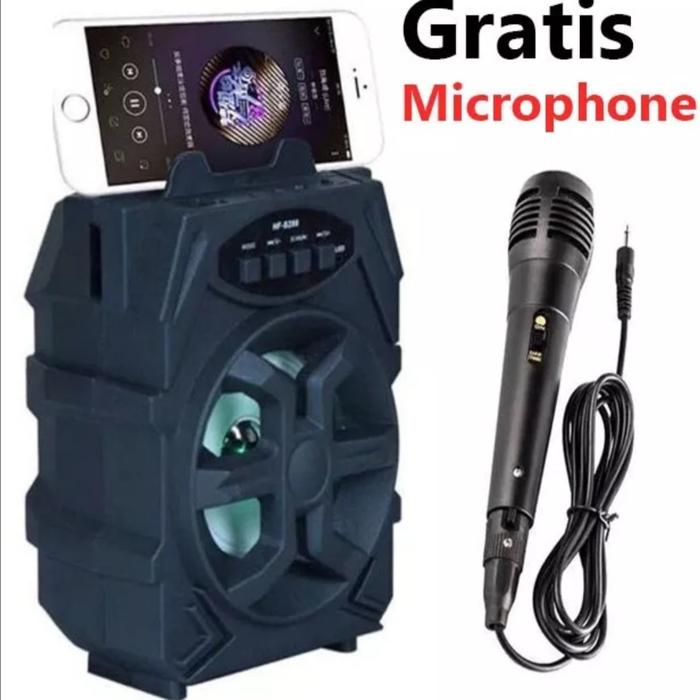 Gambar Speaker Wireless Bluetooth Karaoke Portable 3 Inchi - Plus Mic dari PLUMPUNG NET undefined Tokopedia