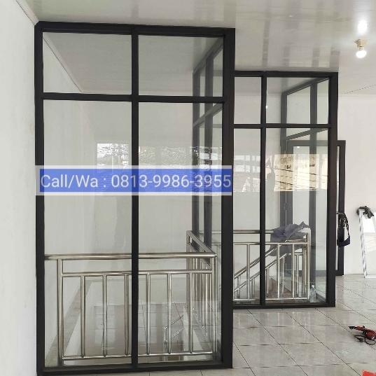 Gambar Kusen Pintu, Partisi Alumunium dan Jendela Kaca Mati 3 Inch dari PELITA JAYA ALUMINIUM undefined Tokopedia