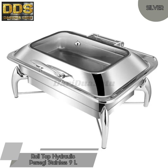 Gambar Roll Top Hidrolik Prasmanan Hotel Persegi Stainless Kaca 9 Liter - Silver dari DariDuaSatu undefined Tokopedia