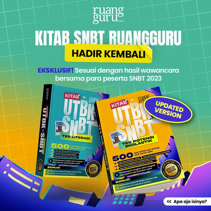 Gambar Kitab UTBK SNBT TERUPDATE Ruangguru - TPS, 10 Kuota dari Ruangguru undefined Tokopedia