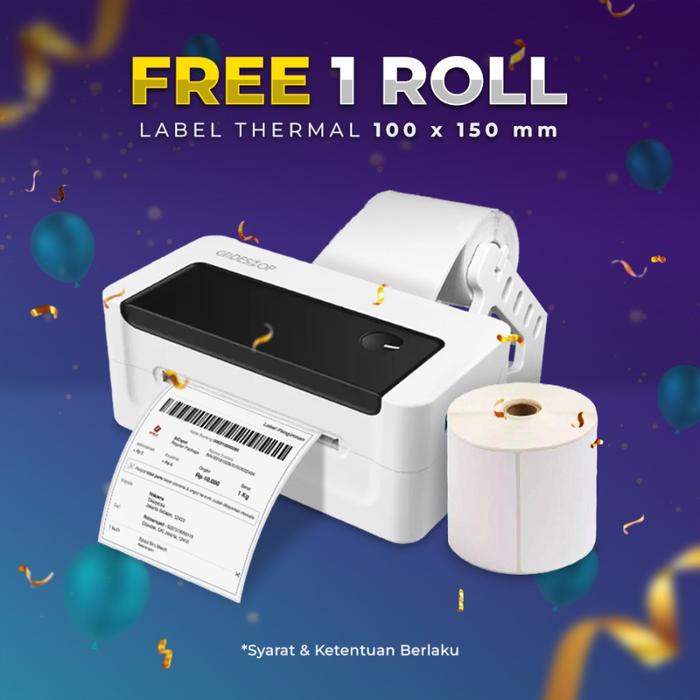 Gambar Printer Barcode Thermal Kassen DT641 (Bluetooth+USB) Plus Holder Label - CB-199BT dari Barcode Store Solutions undefined Tokopedia