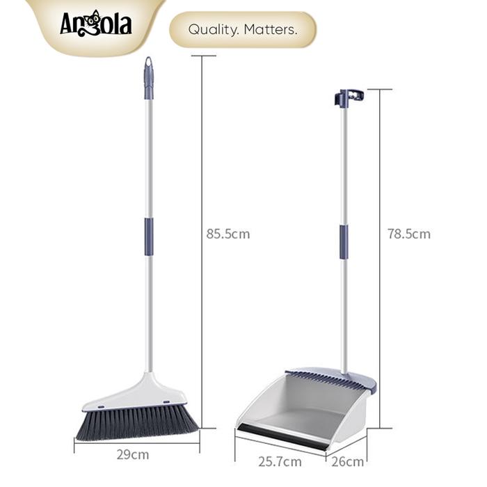 Gambar TP Angola Broom Dustpan Set D11 Set Sapu Pengki Alat Pembersih Lantai - Putih dari Angola Indonesia undefined Tokopedia