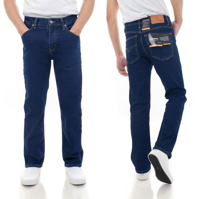 Gambar Celana Jeans Standar Pria Bahan street Melar Ukuran Jumbo Big Size - BIOWOSH, 42 dari DELANOID STORE12 undefined Tokopedia