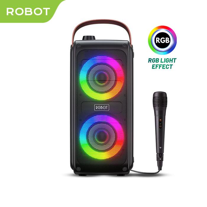 Gambar Speaker Bluetooth Robot RB490 Karaoke with Microphone Original dari ROBOT Audio Indonesia undefined Tokopedia