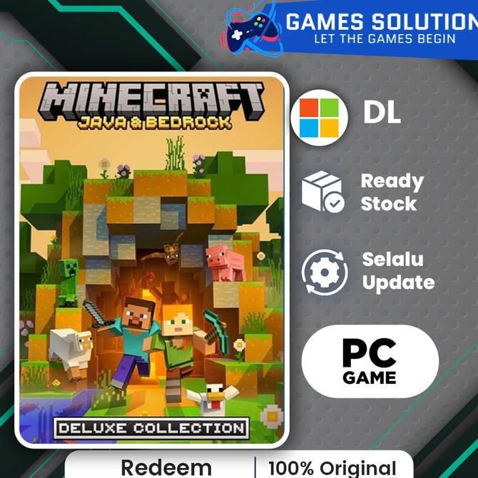 Gambar minecraft Java and Bedrock Edition Deluxe Collection for PC Original - redeem Code dari ShibutaniStockist undefined Tokopedia
