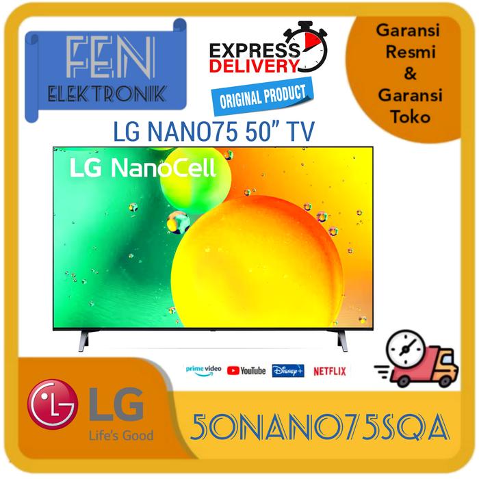 Gambar LG TV 50NANO75SQA SMART TV 50 INCH LED 4K UHD 50NANO75 50NANO75SQA dari FEN ELECTRONIK undefined Tokopedia