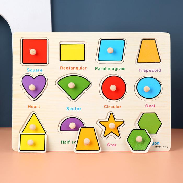 Gambar Knob Puzzle Board A | Gagang Knop Handle Kayu Alphabet Mainan Edukasi - (MTF) Shapes dari Chizu Corner undefined Tokopedia