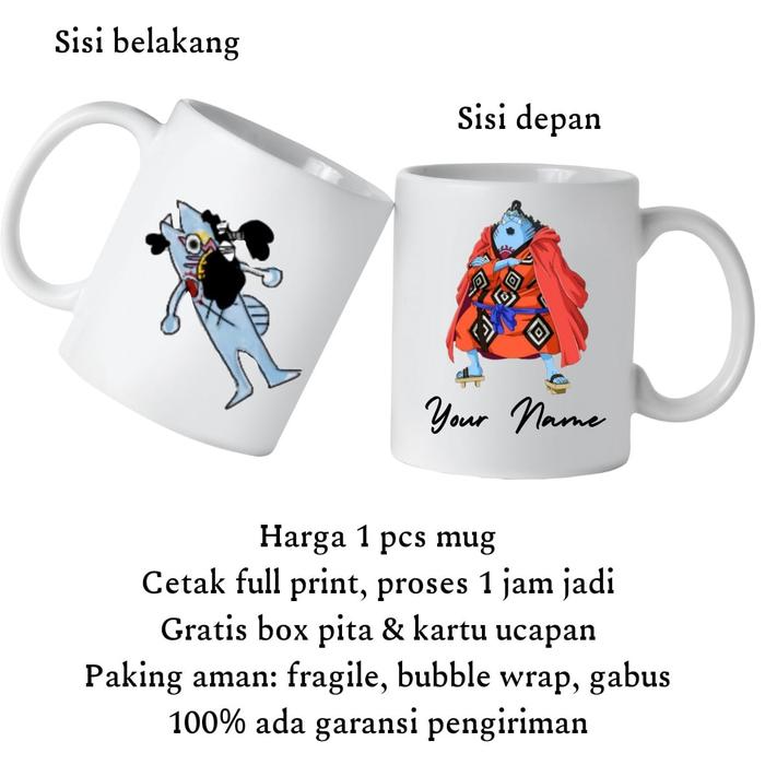 Gambar Mug One Piece / Gelas Anime One Piece - Jinbe dari KADONESIA undefined Tokopedia