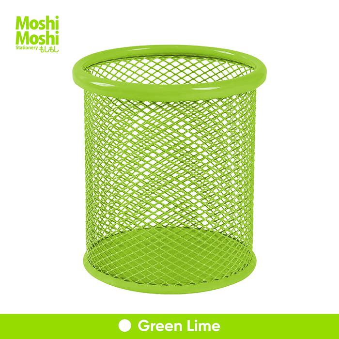 Gambar Pen Holder Round Desk Steel Tempat Alat Tulis Kantor Jaring Besi Bulat - Green Lime dari Moshi Moshi Indonesia undefined Tokopedia