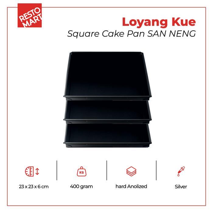 Gambar Loyang Kue / Square Cake Pan SAN NENG Removable Bottom (2411093) dari Restomart Kitchen Solution undefined Tokopedia