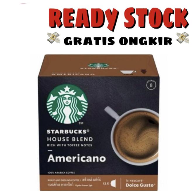 Nescafe Dolce Gusto Starbucks Coffee Capsules Americano House Blend