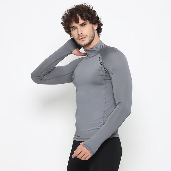 Gambar Baselayer Rashguard Waldos Throne Grey Wetsuit Diving Swimming gear - Abu-abu, S dari WLDS Waldos Indonesia undefined Tokopedia