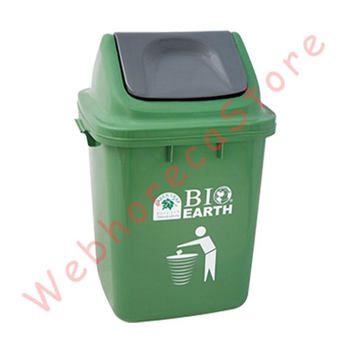 Gambar Greenleaf Bio Dustbin 44L/ Tempat Sampah Plastik Tutup Segitiga 206-K - Hijau dari Webhorecastore undefined Tokopedia
