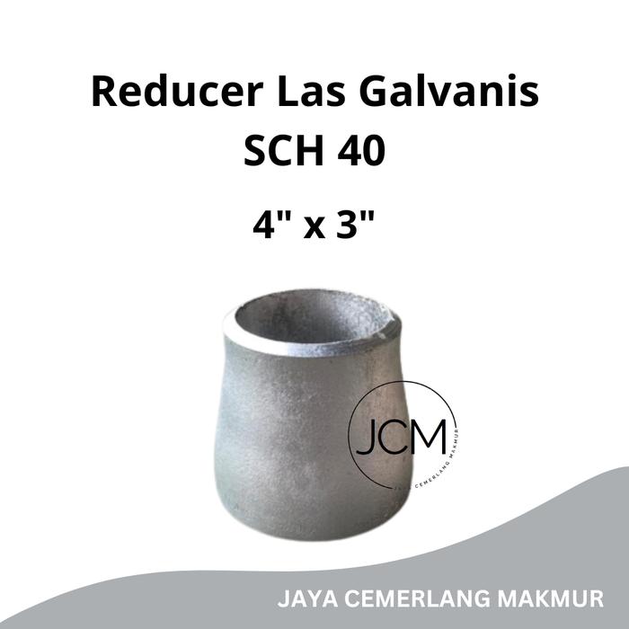 Gambar Reducer Las Galvanis 4" x 3" SCH 40 / Vlok Sock Las Galvanis 4 x 3 S40 dari Jaya Cemerlang Makmur undefined Tokopedia
