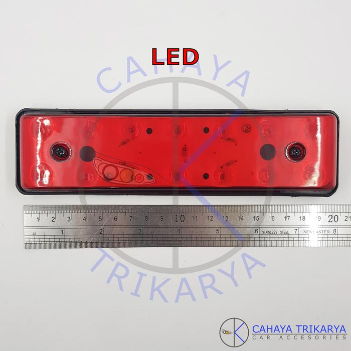 Gambar Lampu Samping Fender Bak Truck Bis Kotak Universal Variasi DNY-22 LED - Merah dari Cahaya Trikarya Auto undefined Tokopedia