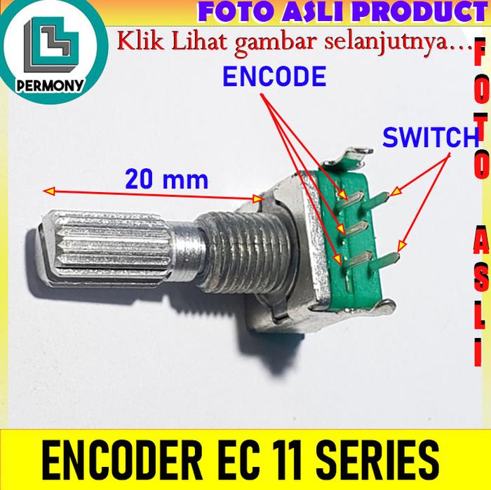 Jual Encoder ec11 push on switch rotary digital audio potensiometer ...