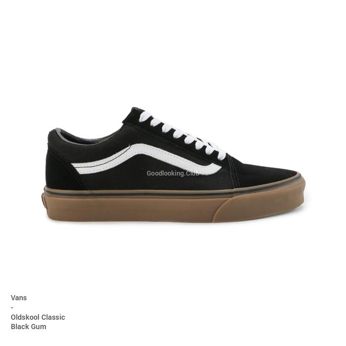Jual Vans Oldskool Black Gum Classic Original 42 Kab