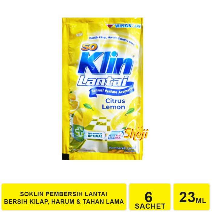 Gambar SOKLIN LANTAI SACHET 25 ML (ISI 6 SACHET) - Ungu dari Sheji undefined 5 Tokopedia