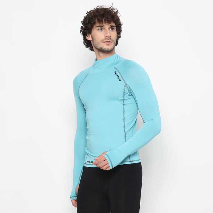 Gambar Baselayer Rashguard Waldos Throne Blue Wetsuit Diving Swimming gear - Aqua, L dari WLDS Waldos Indonesia undefined Tokopedia
