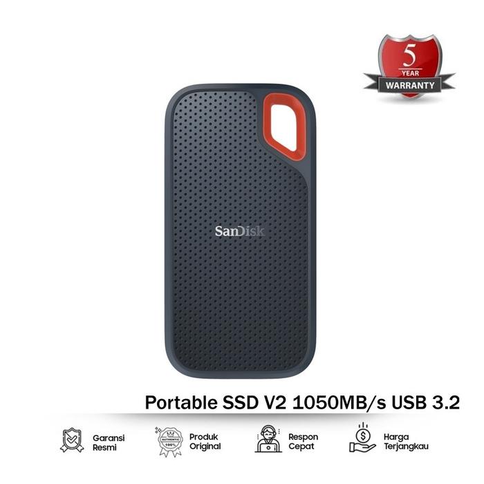 Gambar SanDisk Extreme Portable SSD E61 1TB V2 Up to 1050 MB/s Garansi Resmi - Hitam dari Skycom88 undefined Tokopedia