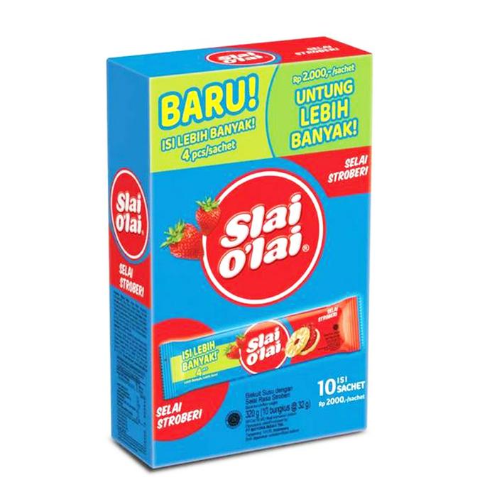 Gambar Roma Slai O'lai Rasa Strawberry 320 g Isi 10 Pcs / Box - Strawberry dari Gantari_ undefined Tokopedia