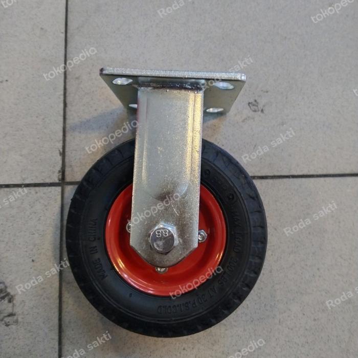 Jual Roda Troli Ban Angin / Roda Ban Pompa Angin 6 Inch Fixed/Mati ...