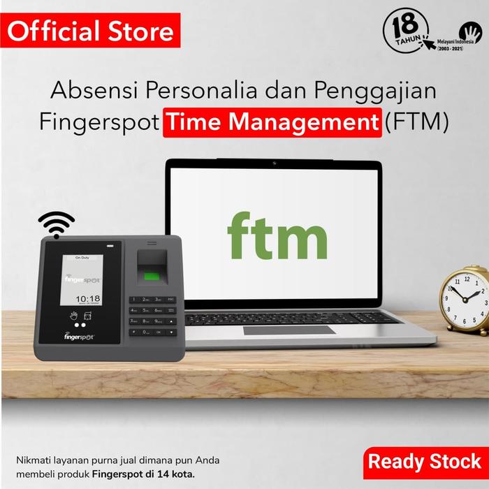 Jual Software Absensi Desktop Fingerspot Fingerspot Time Management Kota Bandung