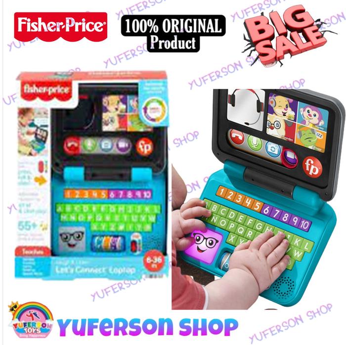 Gambar Fisher Price L&L Connect Laptop Cowok Cewek Set Hadiah Game - New Model dari Yuferson Shop undefined Tokopedia