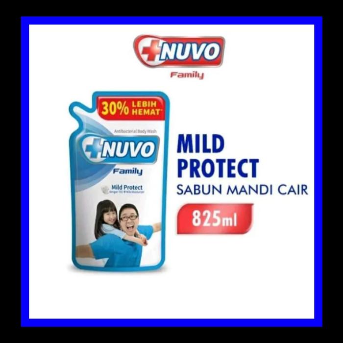 Gambar Sabun Mandi Cair Nuvo Pouch Bodywash 900ml - Biru 825 ml dari The Syila undefined Tokopedia