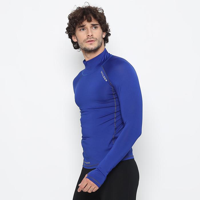 Gambar Baselayer Rashguard Waldos Throne Aqua Wetsuit Diving Swimming gear - Blue, L dari WLDS Waldos Indonesia undefined Tokopedia