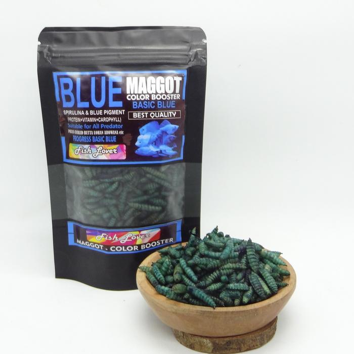 Gambar Makanan Ikan FISH LOVER MAGGOT SACHET RED YELLOW BLUE BOSSTER 30 GR - Biru, All Size dari Demi Pellets undefined Tokopedia