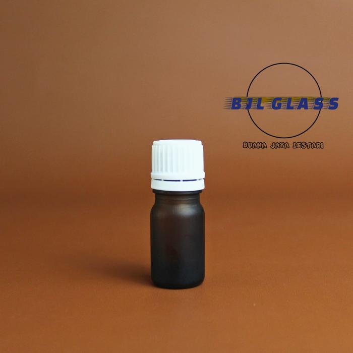 Gambar Botol kaca coklat frosted 5ml tutup filler / botol essential oil 5ml - Putih dari BJL PACKAGING undefined Tokopedia