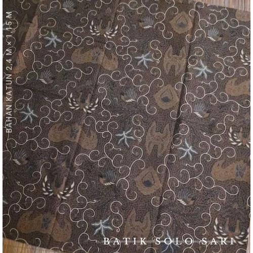 Gambar TERLARIS!! KAIN BATIK SOLO DAGEL MOTIF MAHKOTA WAHYU TUMURUN code.05 dari Batik Solo Sari undefined Tokopedia