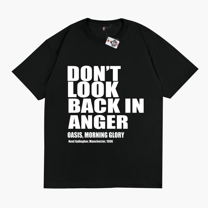 Gambar Kaos Baju Band Oasis Dont Look Back In Anger Kaos Musik - Karimake - V1 HITAM, S dari KRMK Karimake undefined Tokopedia
