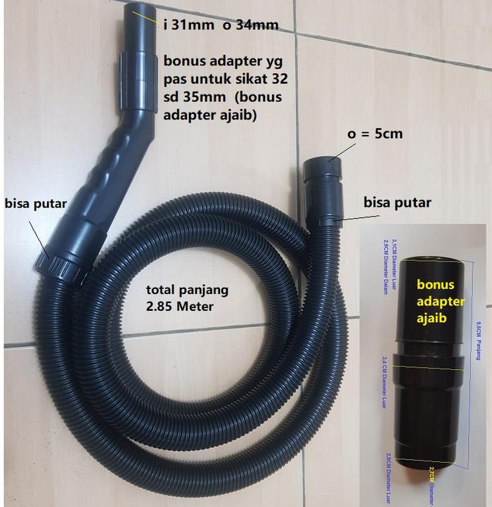 Gambar Selang vacuum Cleaner Lokal - Selang 3 dari KRstorex undefined Tokopedia