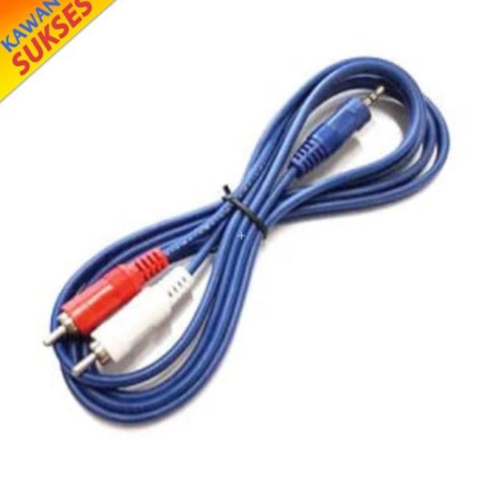 Gambar Kabel colokan RCA to Aux kabel colokan speaker hp & tv - hitam 1,5M dari YK electronic undefined Tokopedia