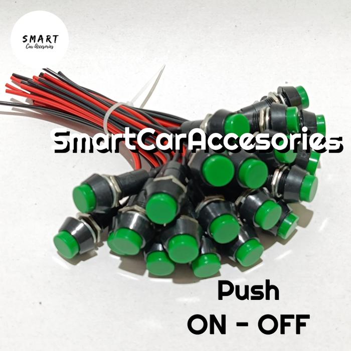 Jual Switch Saklar Tombol Push On Off Lampu Universal Motor Mobil ...