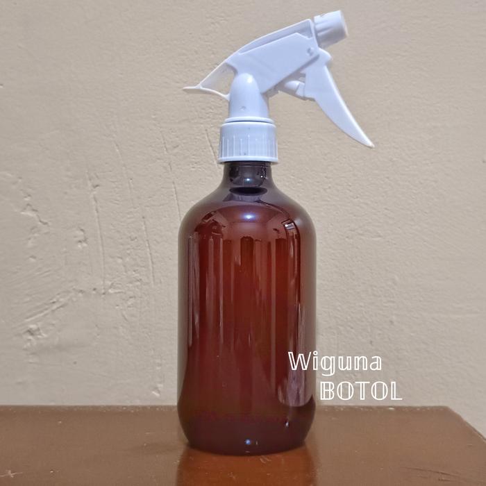 Gambar Botol Spray 500ml / Botol Pet 500ml Mada tutup Big Triger Spray - Cokelat dari wiguna botol undefined Tokopedia