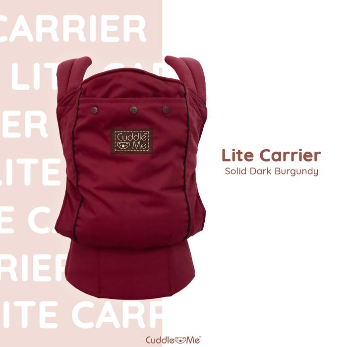 Gambar [NEW]Cuddle Me Lite Carrier Polos Baby Carrier Gendongan Bayi CuddleMe - maroon dari abrisam babyshop undefined Tokopedia